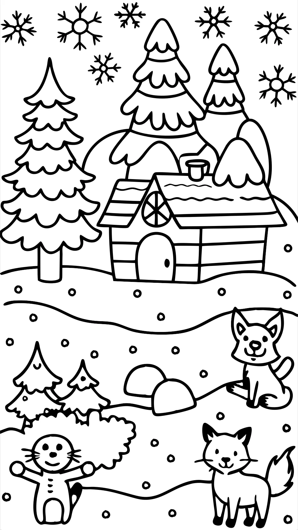 winter printable coloring pages free